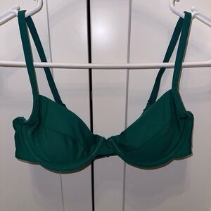Blackbough underwire bikini top in Amsterdam green